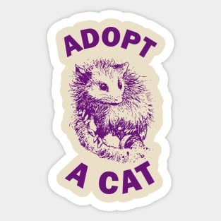 Adopt a cat Sticker